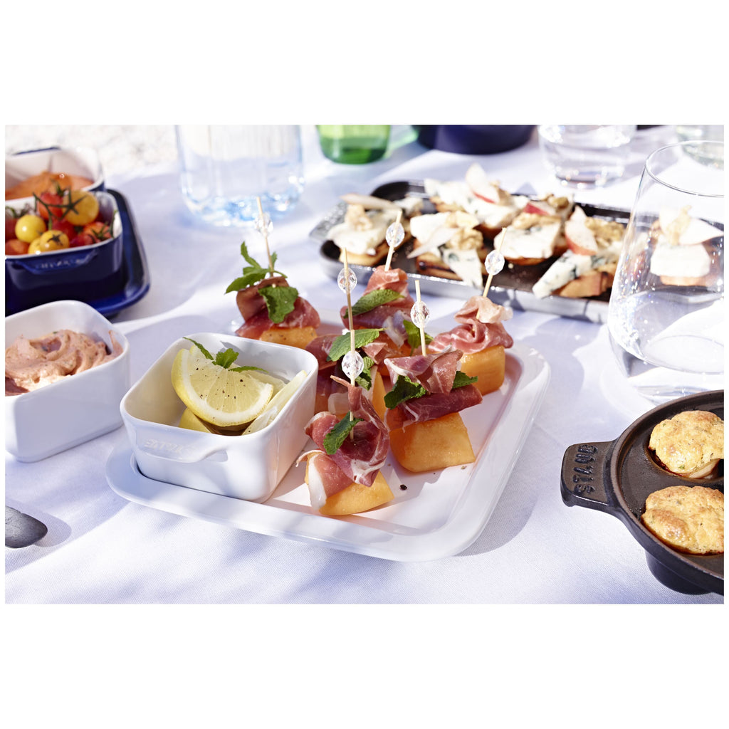 STAUB Ceramique 5 Piece Ceramic Appetiser Set, Pure-White