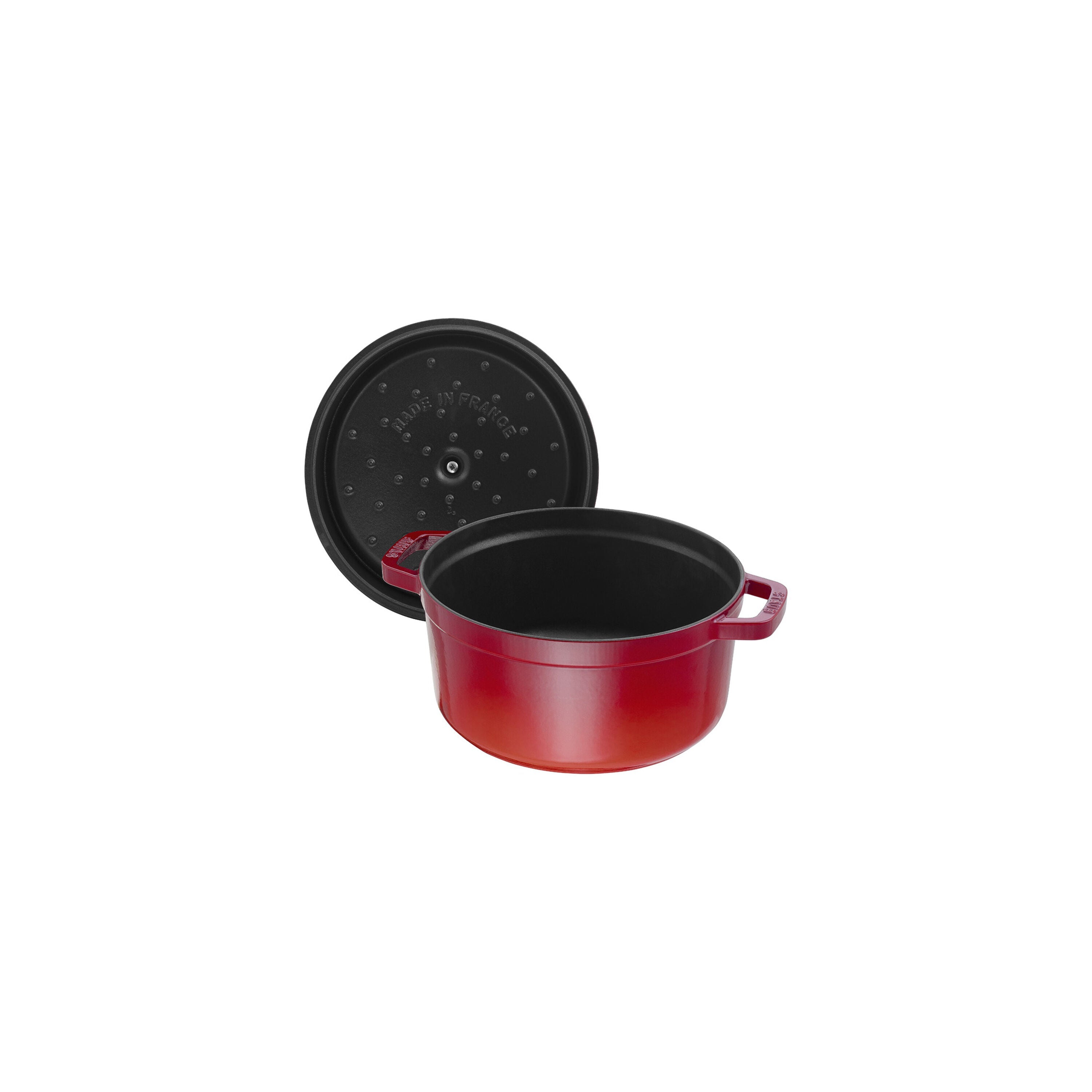 STAUB La Cocotte 6.75 L Cast Iron Round Cocotte, Cherry