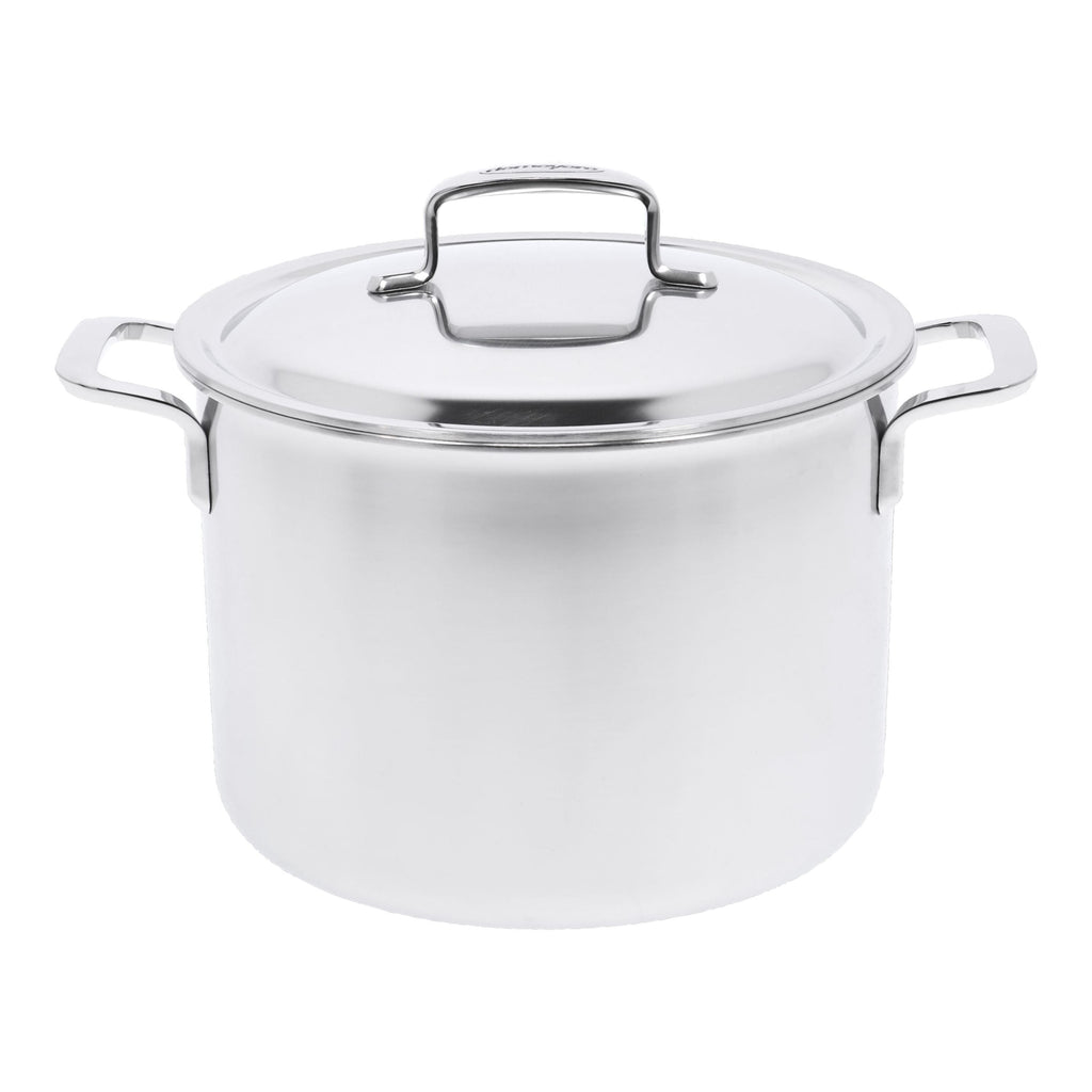 DEMEYERE Intense 5 8 L 18/10 Stainless Steel Stock Pot With Double Walled Lid