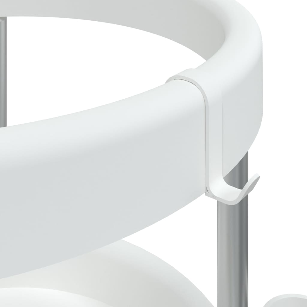 vidaXL Cleaning Trolley with Storage Basket Aluminum