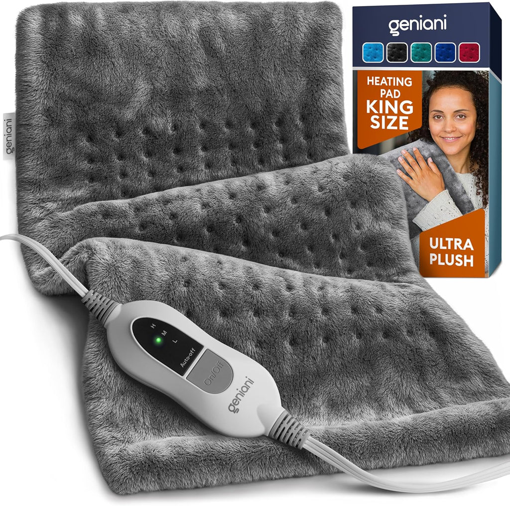 Heating Pad XL, Double-sided, Tabby Gray
