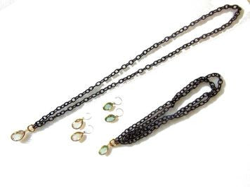 Clear Crystal Drop Earrings.