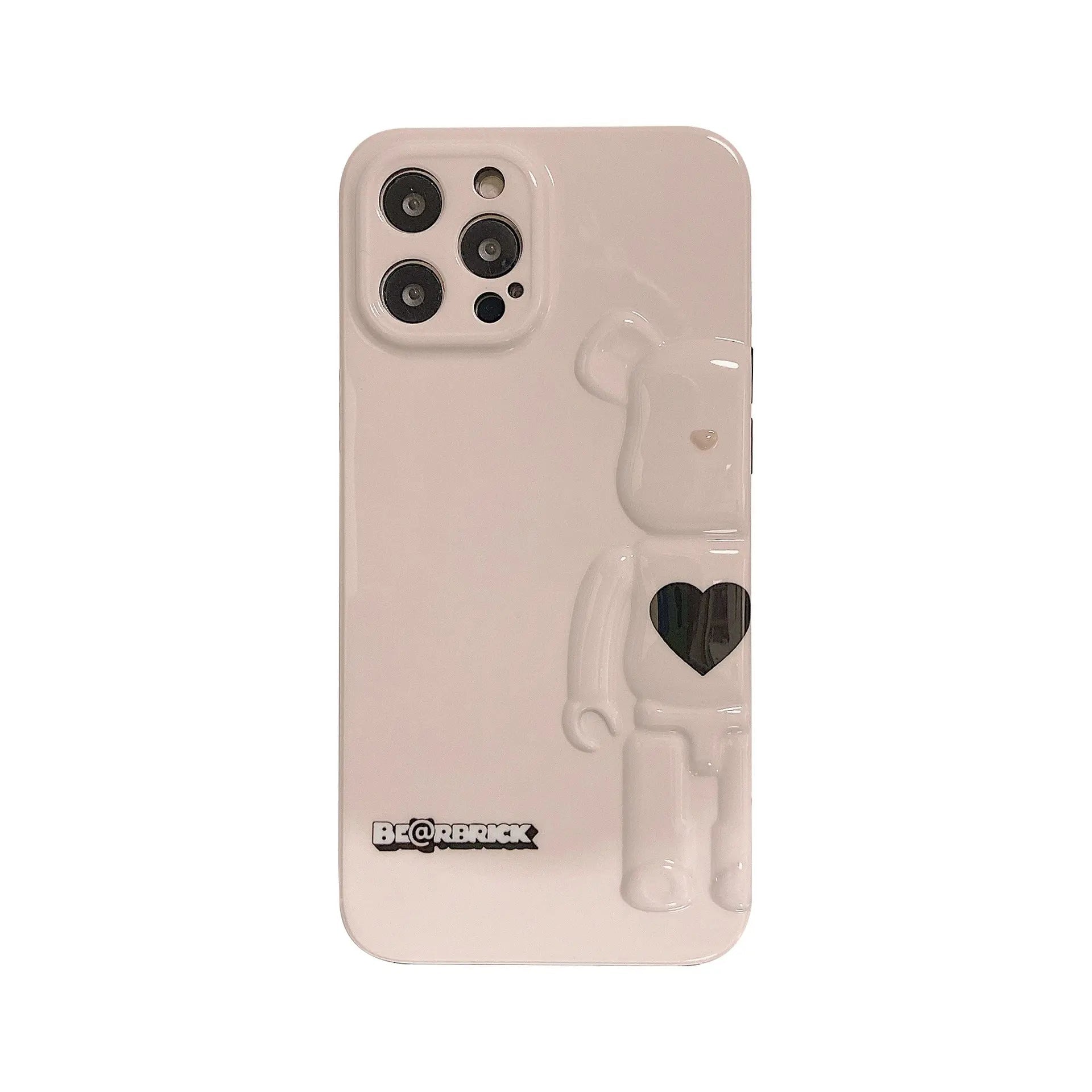 Smudged pink yellow blue bear suitable for Apple iPhone13pro max anti-fall 11/12 mobile phone shell xsmax/xr tide