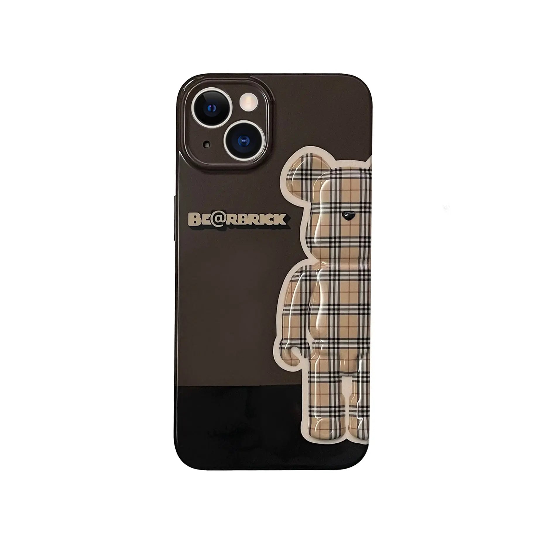 Smudged pink yellow blue bear suitable for Apple iPhone13pro max anti-fall 11/12 mobile phone shell xsmax/xr tide