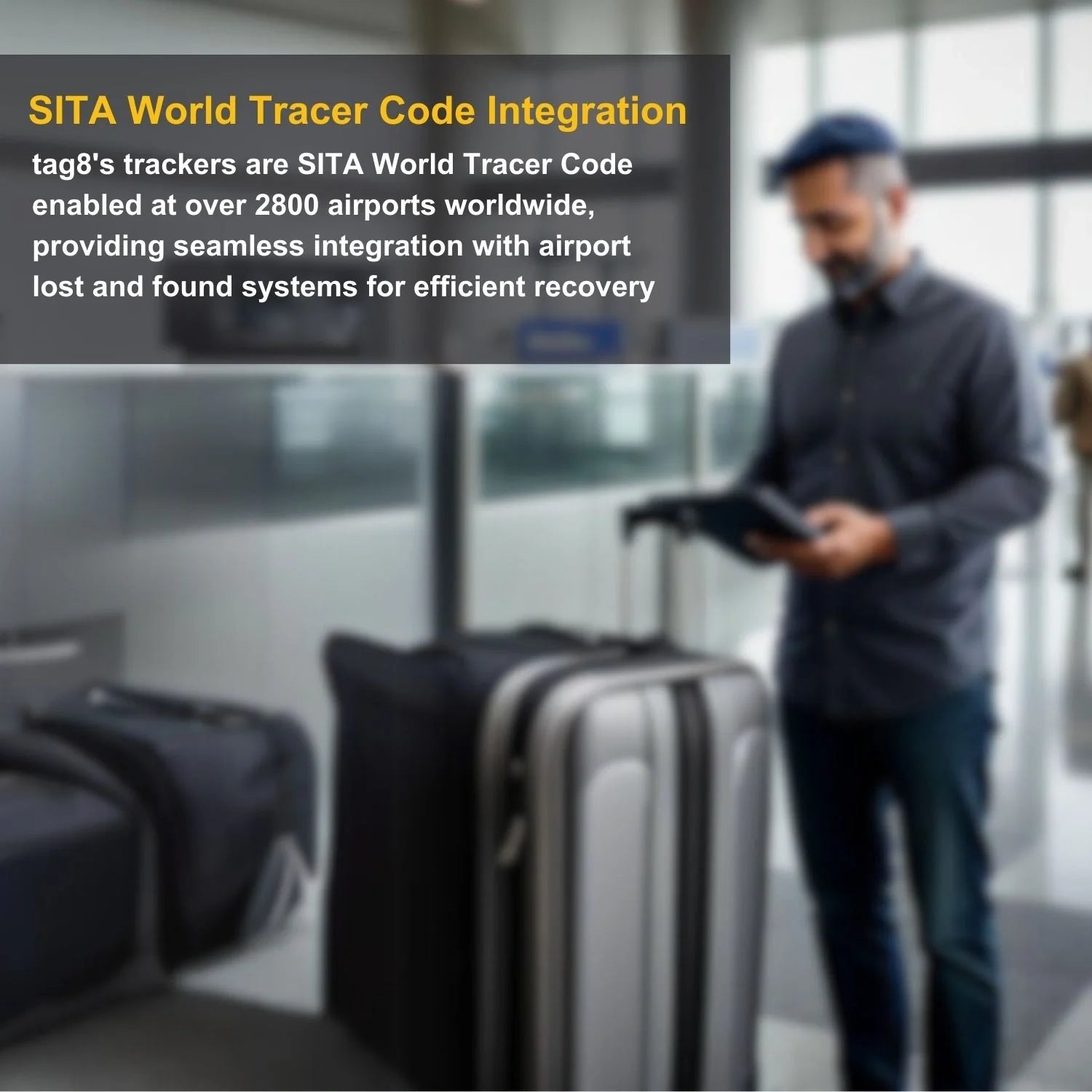 Smart Bag Security Tag - Monaco [Pack 2]