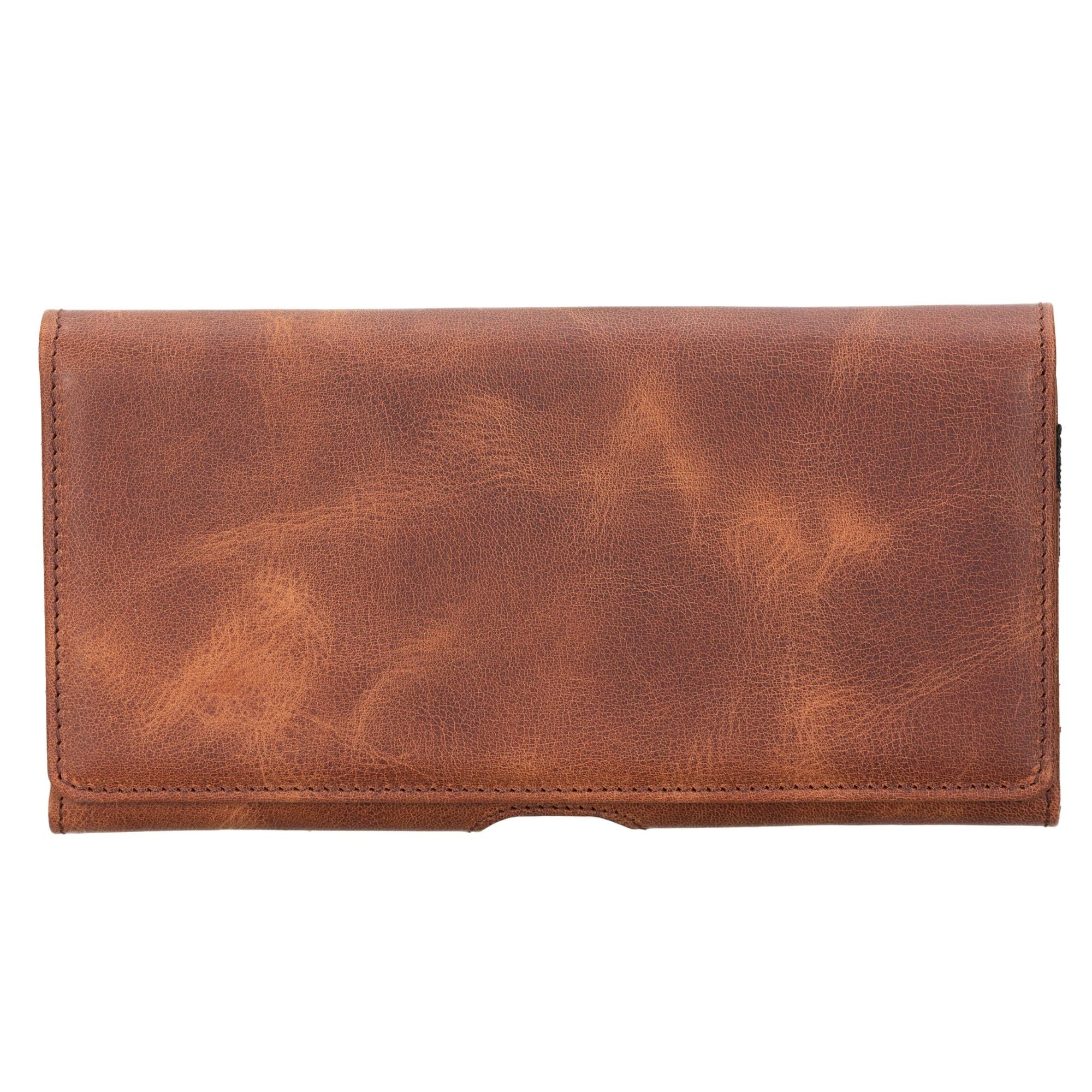 Yonkers Security Belt-Mounted Leather Phone Holster